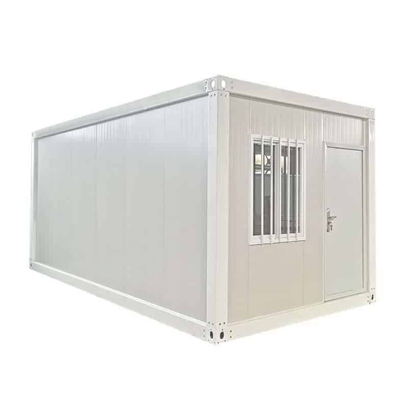 Mẫu nhà lắp ghép gam màu trắng truyền thống tạo sự sang trọng cho ngôi nhà