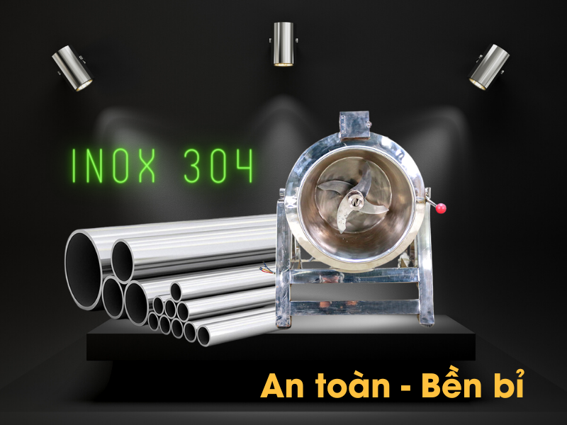 Máy xay giò chả công nghiệp Yamafuji làm bằng chất liệu inox an toàn, bền bỉ.png