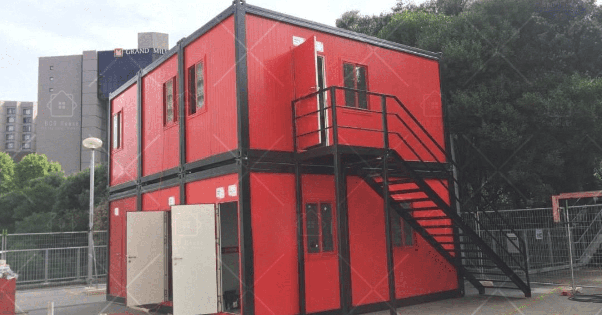 Làm mới không gian sống của bạn với mẫu nhà lắp ghép 2 tầng mái bằng hiện đại