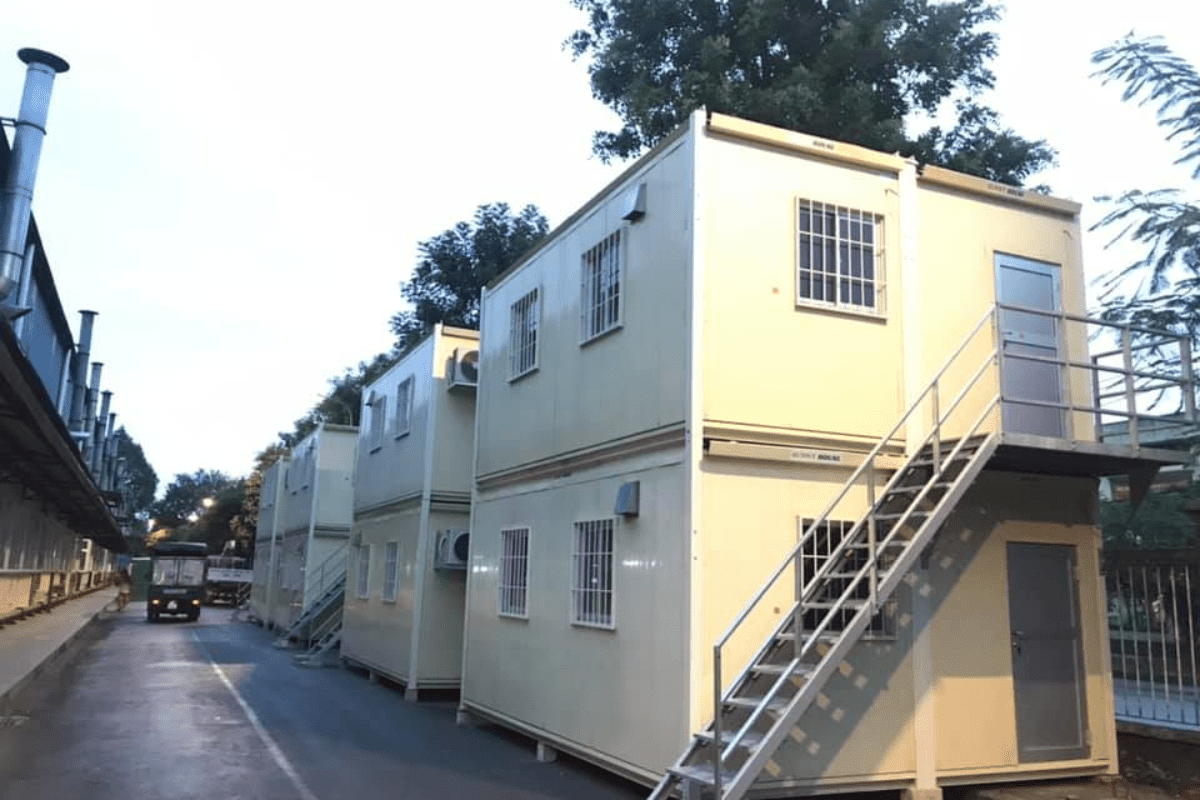 Mẫu nhà lắp ghép 2 tầng nhà ống với kiểu dáng đơn giản