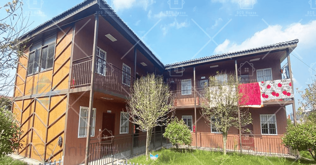 Phối cảnh ngoại thất ngôi nhà gần gũi ấm cúng