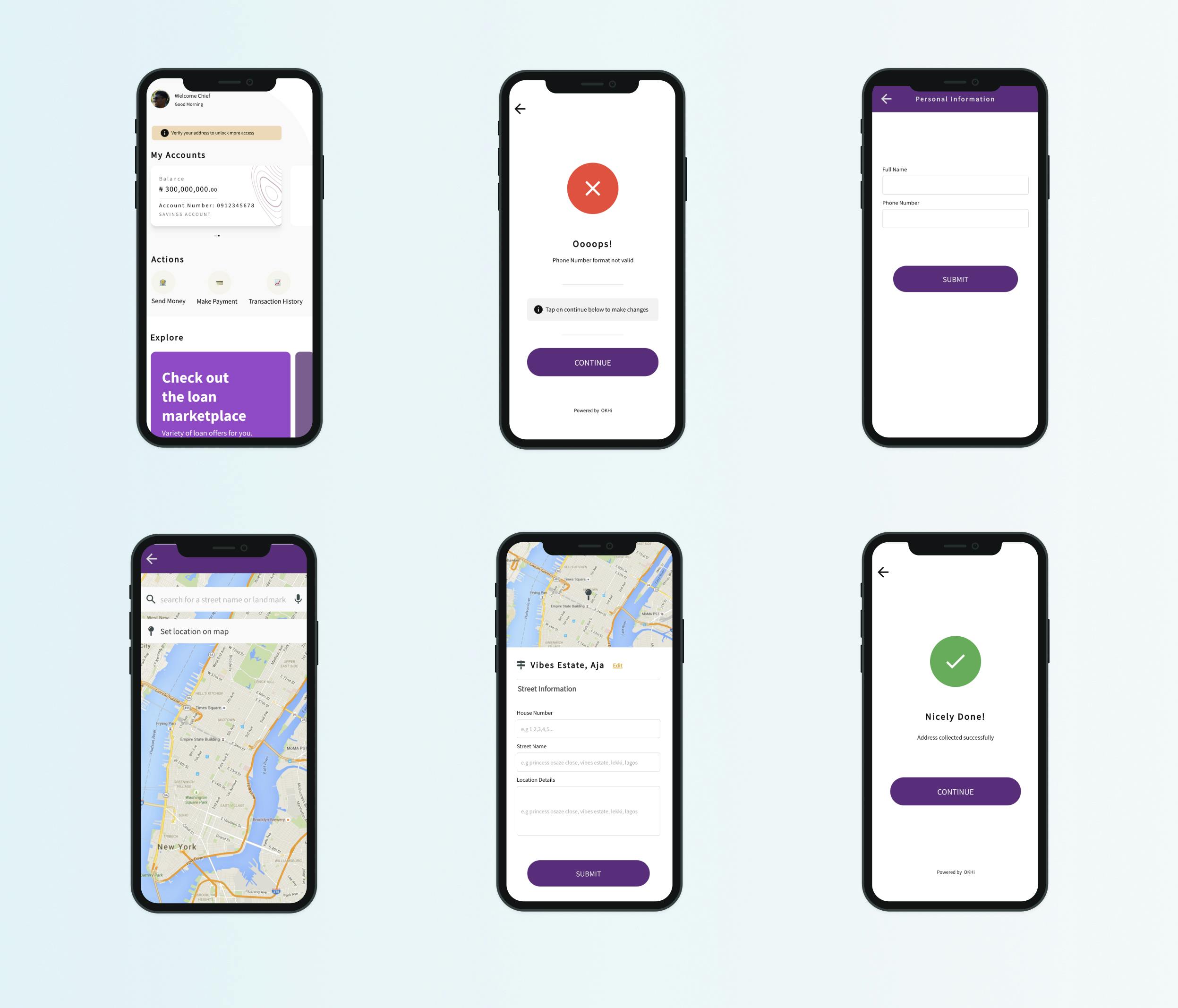 okcollect 2.0 invalid phone number (new user).jpg