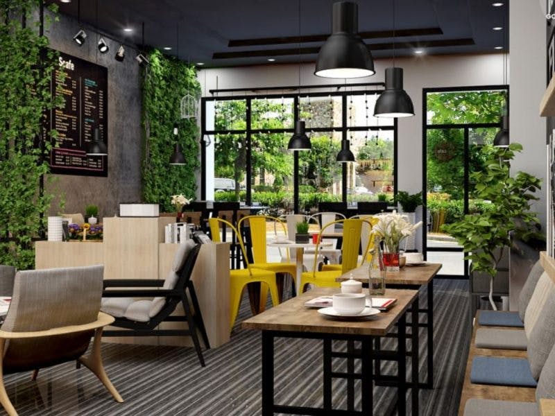 chi phí trang trí quán cafe nhỏ