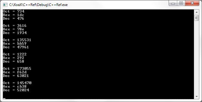 Program Output