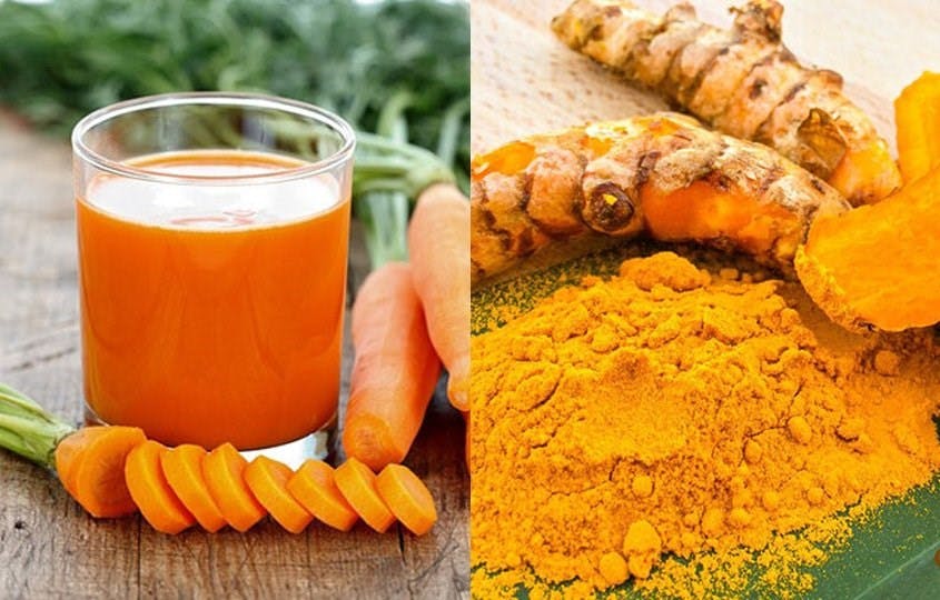 Uống gì cho mát gan hết mụn - Nước tinh bột nghệ