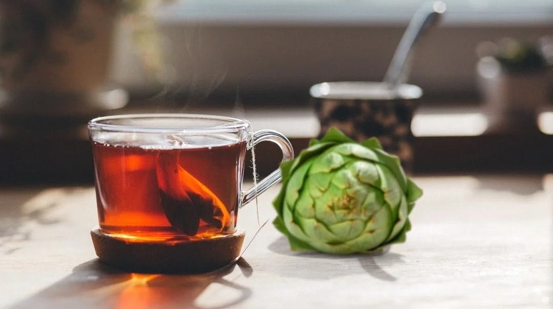 Uống gì cho mát gan hết mụn - Trà Atiso