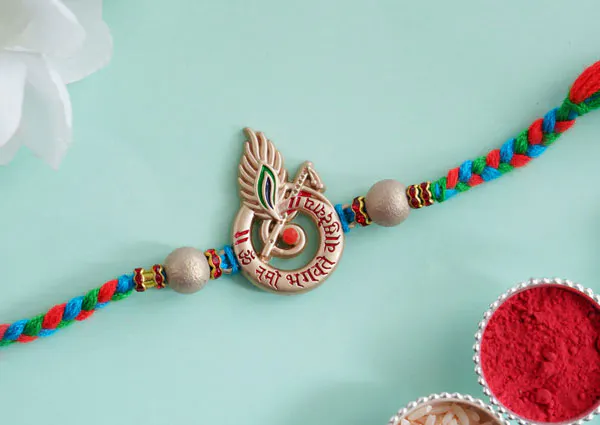 Silver Krishna Rakhi