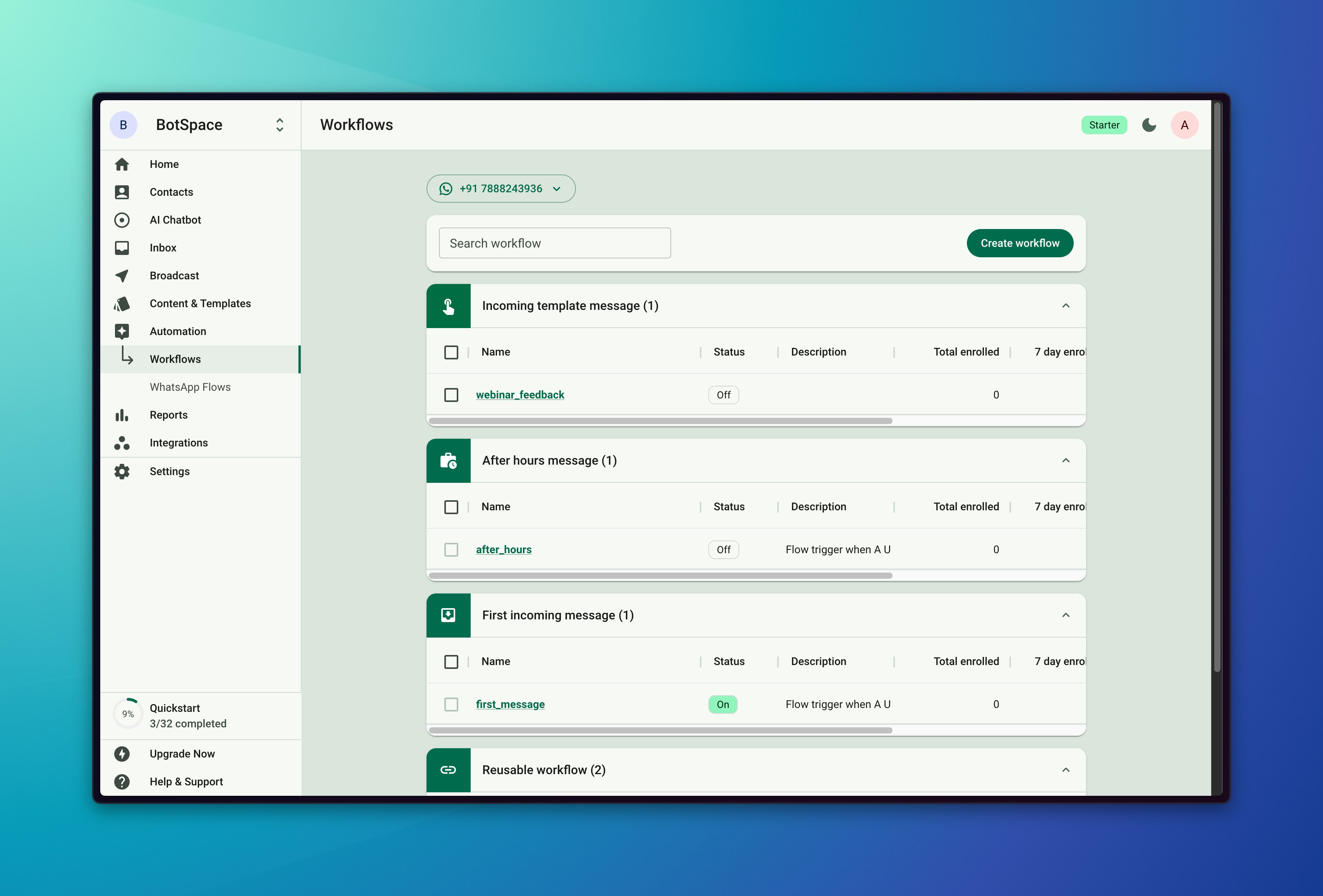 Reusable workflows · Help Center - BotSpace