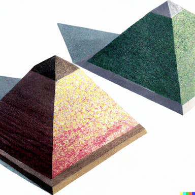 DALL·E 2022-07-13 16.24.25 - Two flat-topped pyramids with color ink washes superimposed..png