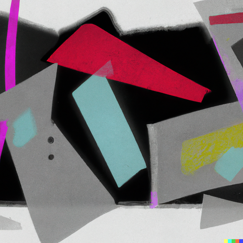 DALL·E 2022-07-13 16.56.32 - Tilted forms with color ink washes superimposed..png