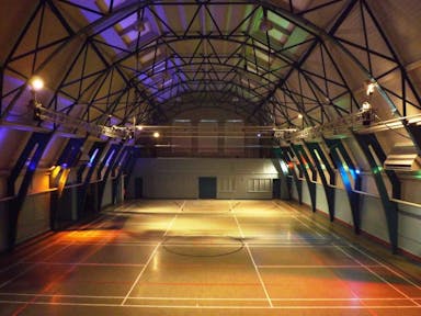 Ware Drill Hall - Main Hall - blinds closed, spotlights on.jpg