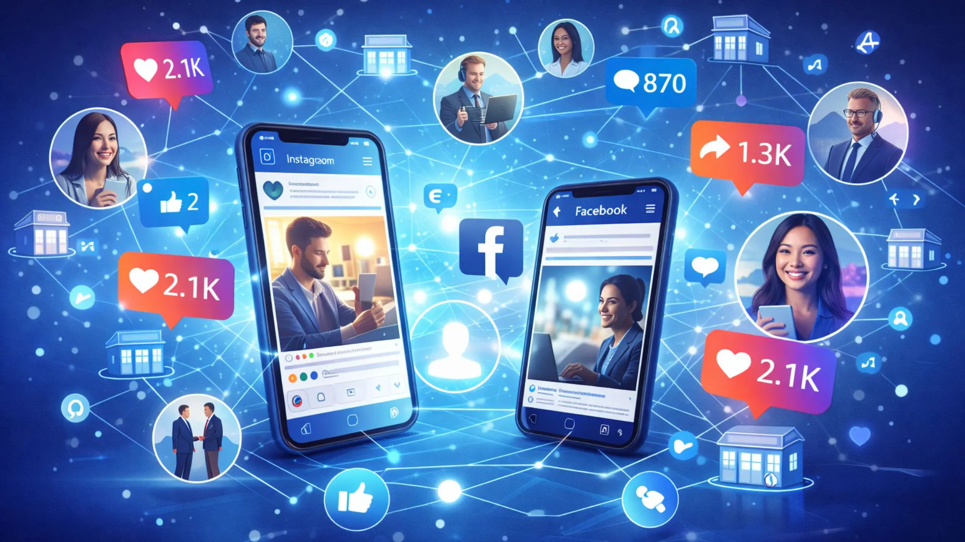 Importance of social media marketing showing online engagement, brand awareness and audience growth.jpg