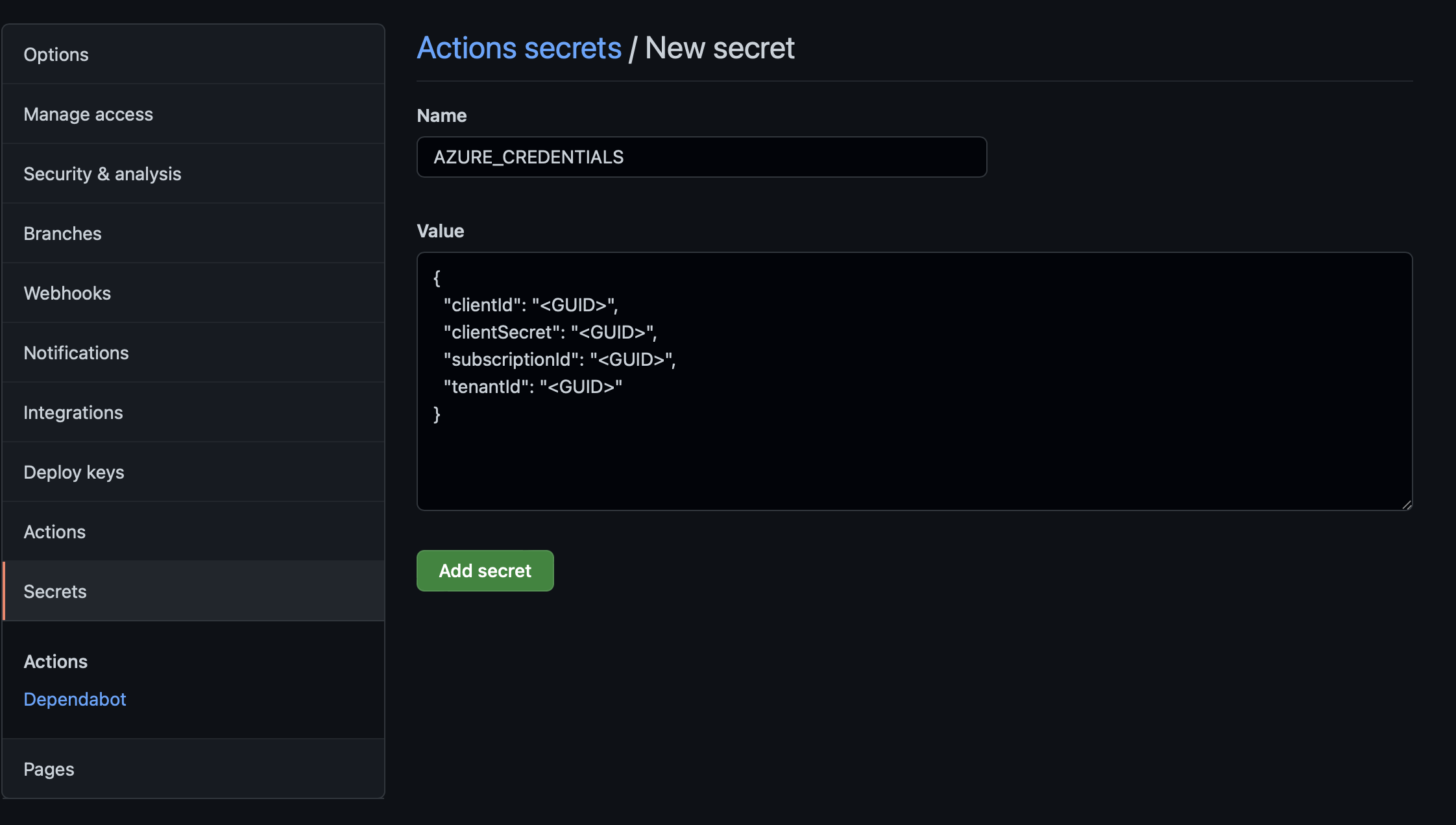 Azure Setup