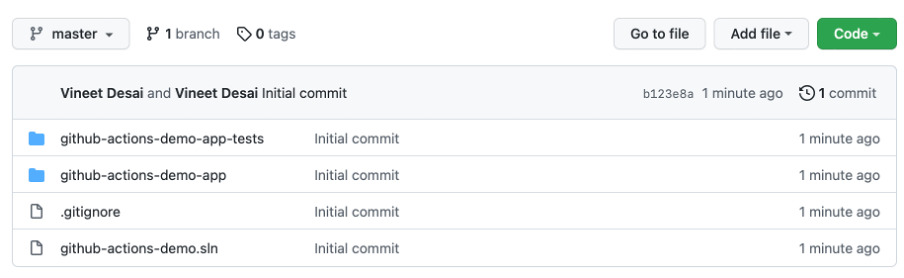 Adding projects to local git repo