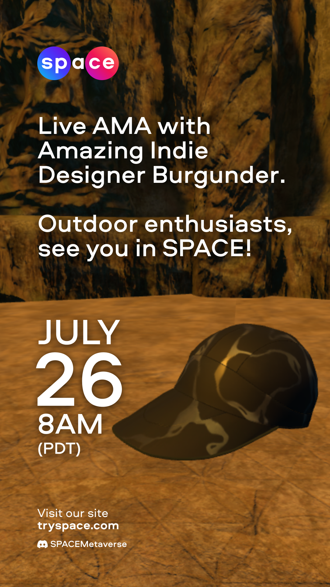 Live AMA with Amazing Indie Designer Burgunder Outdoor enthusiasts, see you in SPACE!.png