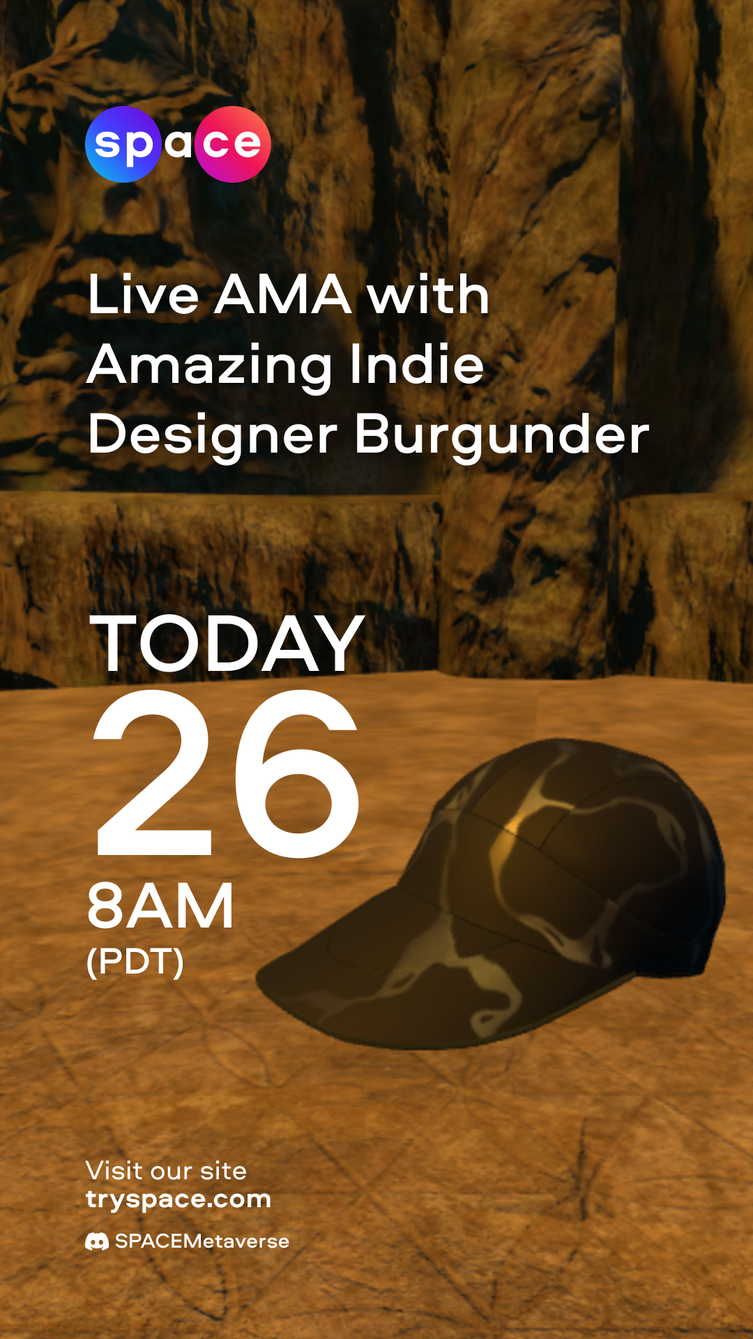 Live AMA with Amazing Indie Designer Burgunder Outdoor enthusiasts, see you in SPACE! today story.png