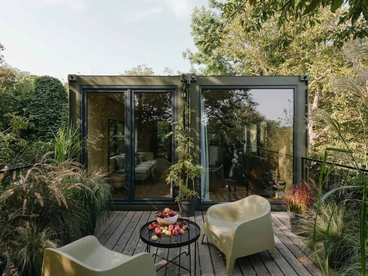 Nhà lắp ghép trên sân thượng tạo không gian thư giãn, thoải mái