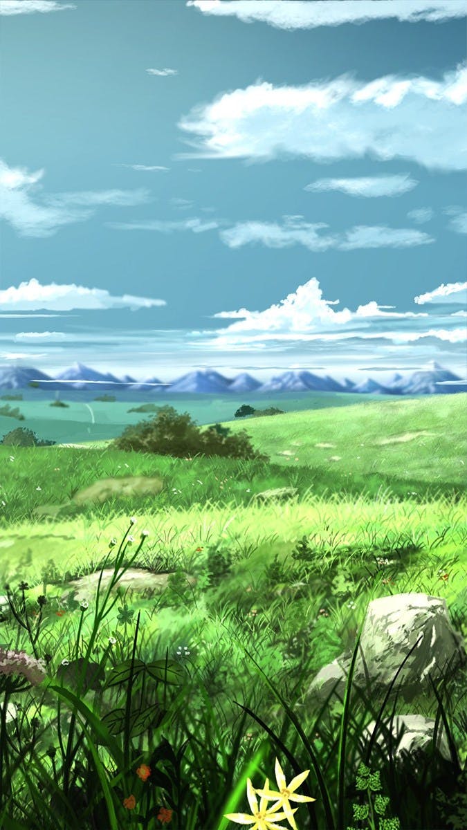 Hình nền phong cảnh anime cho điện thoại - 8