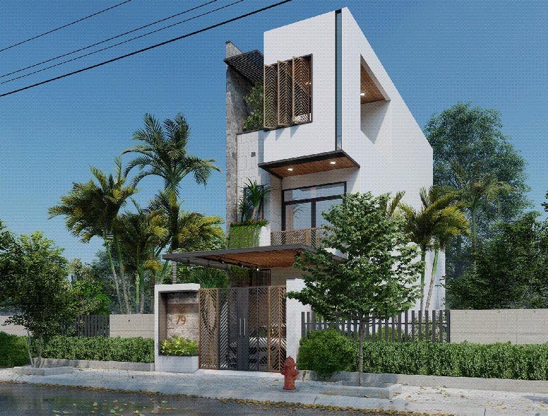 Ban ve cho mau nha pho mat tien 5m 3 tang 4 phong ngu&nbsp;