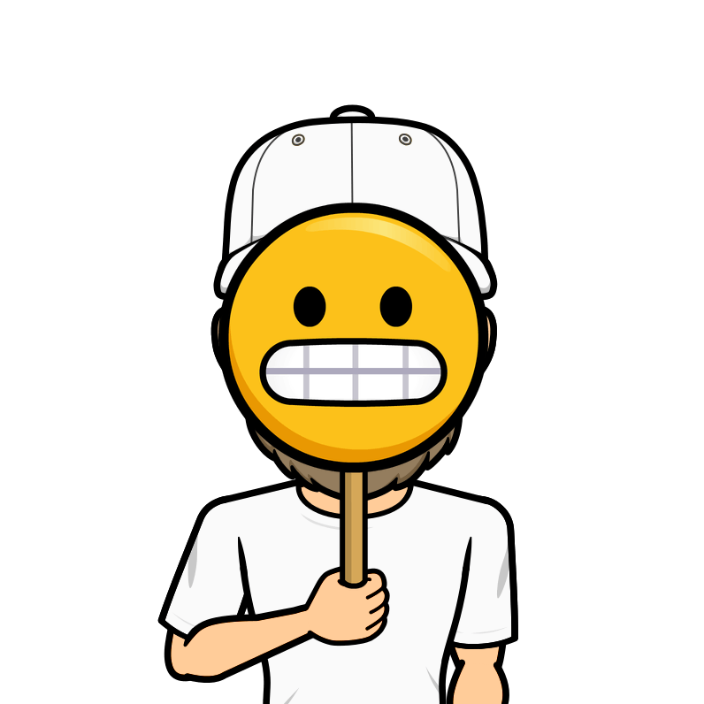 Poker face emoji