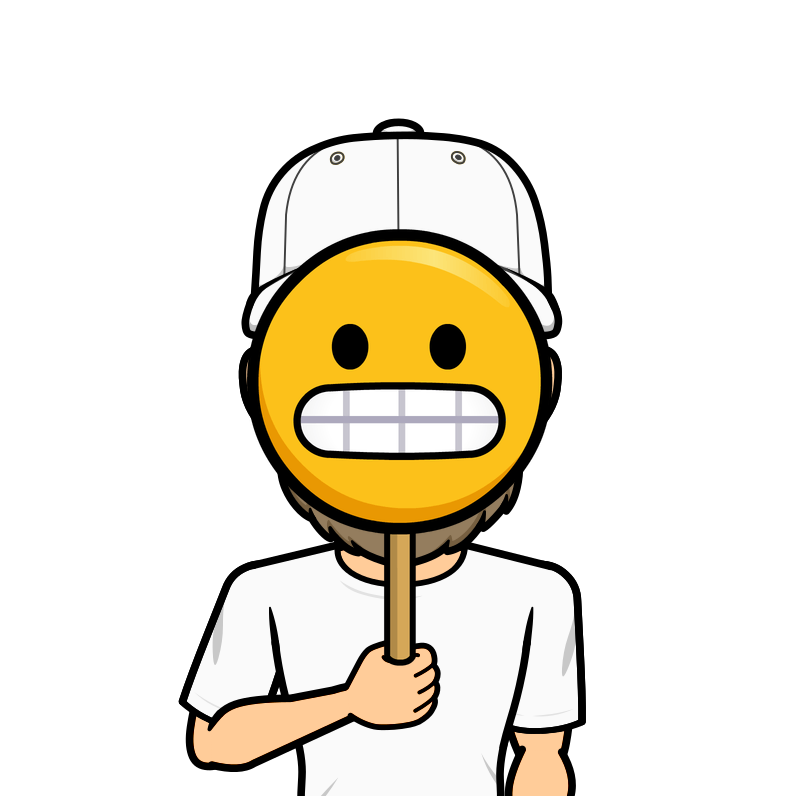 Poker face emoji