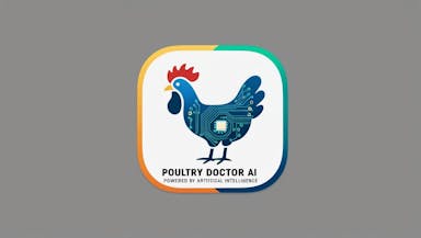 ايقونة لتطبيق يحمل اسم  Poultry Doctor AIيبل  يعمل بالذكاء الاصطناعي .jpg