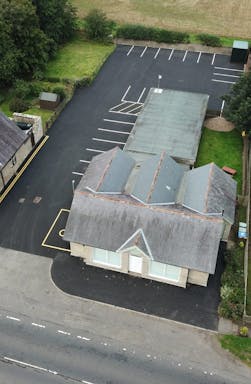 aerial shot of front of hall.jpg