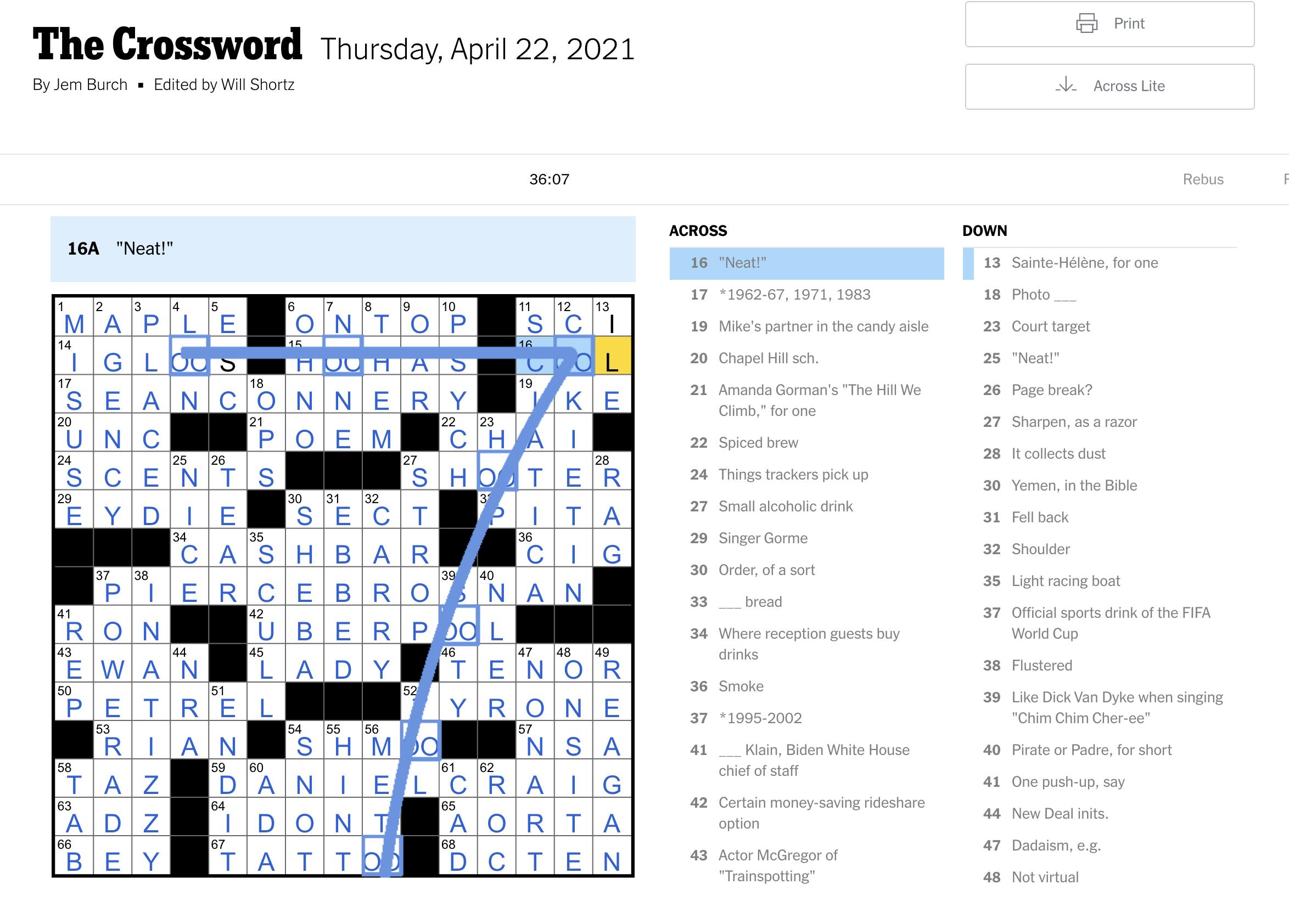 Rebus puzzles · Crossword: Best of Times Worst of Times