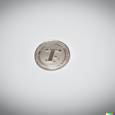 DALL·E 2023-05-17 13.45.00 - a single token lying on the table with a very clean white background.png