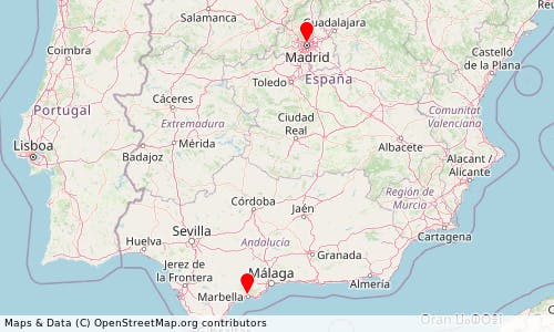 Spain Trip Map