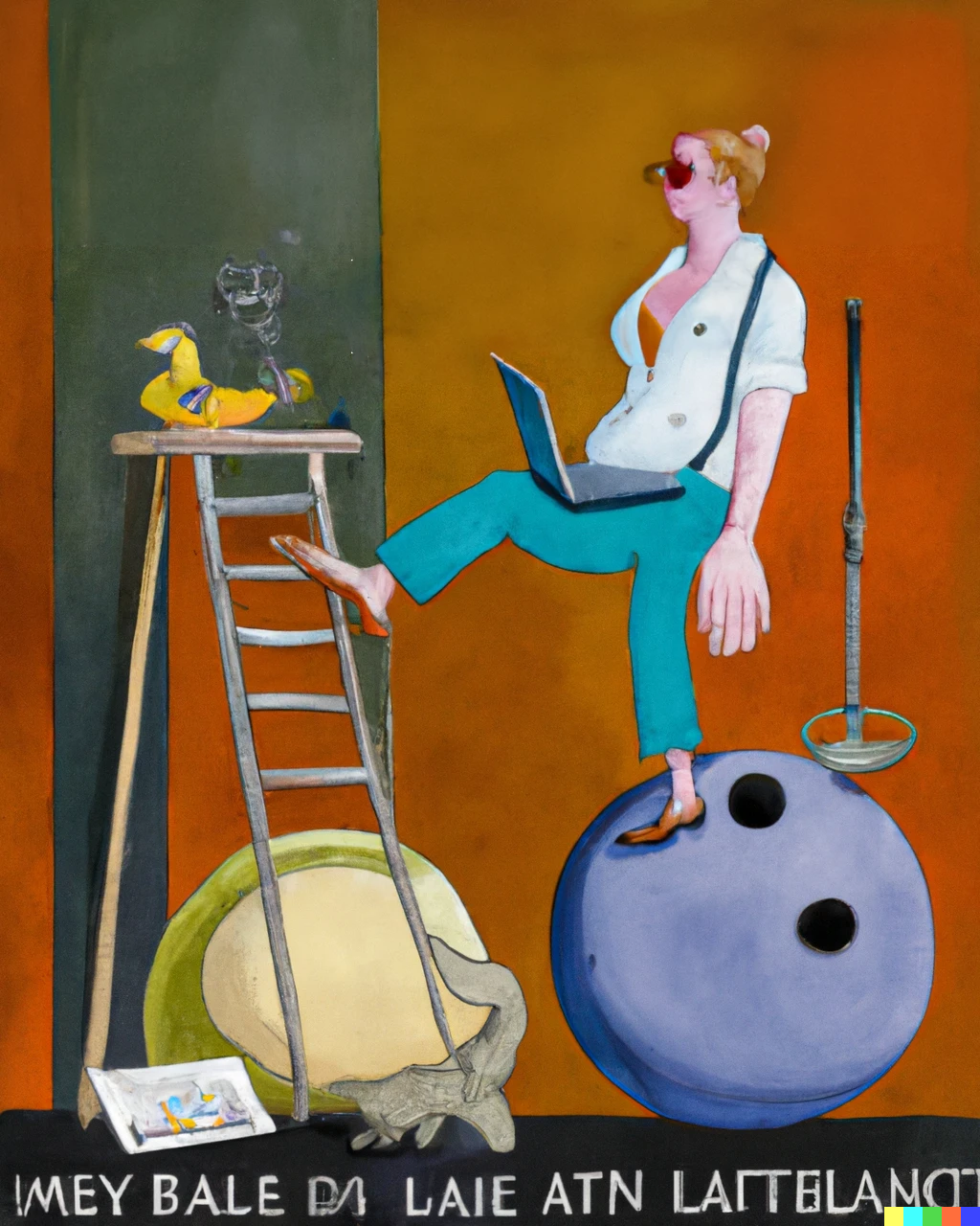 DALL·E 2022-10-06 17.31.03 - Painting in the style of Hieronymus Bosch_ "My work life balance is so out of whack,  I can't even begin to fix it.  I'm always working, and I never h.png