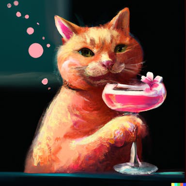 DALL·E 2022-09-30 18.10.22 - ginger cat drinking a pink sparkling cocktail, digital art.png