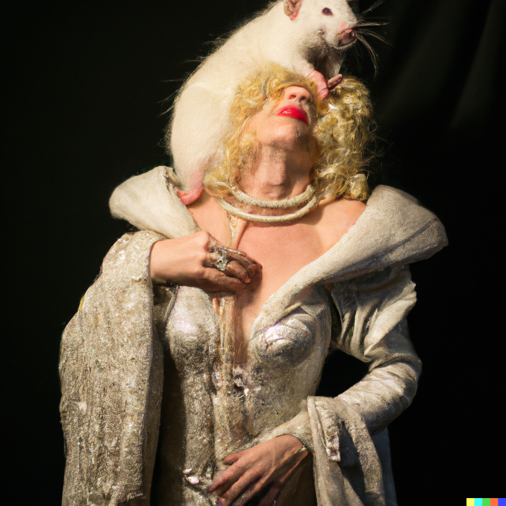 DALL·E 2022-08-04 22.34.02 - portrait of a wealthy, bourgeois rich rat dressed like Marilyn Monroe, renaissance art .png