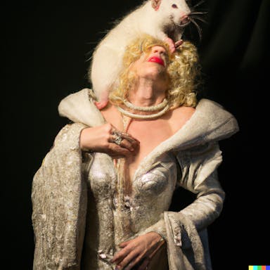 DALL·E 2022-08-04 22.34.02 - portrait of a wealthy, bourgeois rich rat dressed like Marilyn Monroe, renaissance art .png