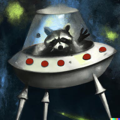 DALL·E 2022-09-30 22.33.32 - racoon in a spaceship, painting in the style of Otto Dix.png
