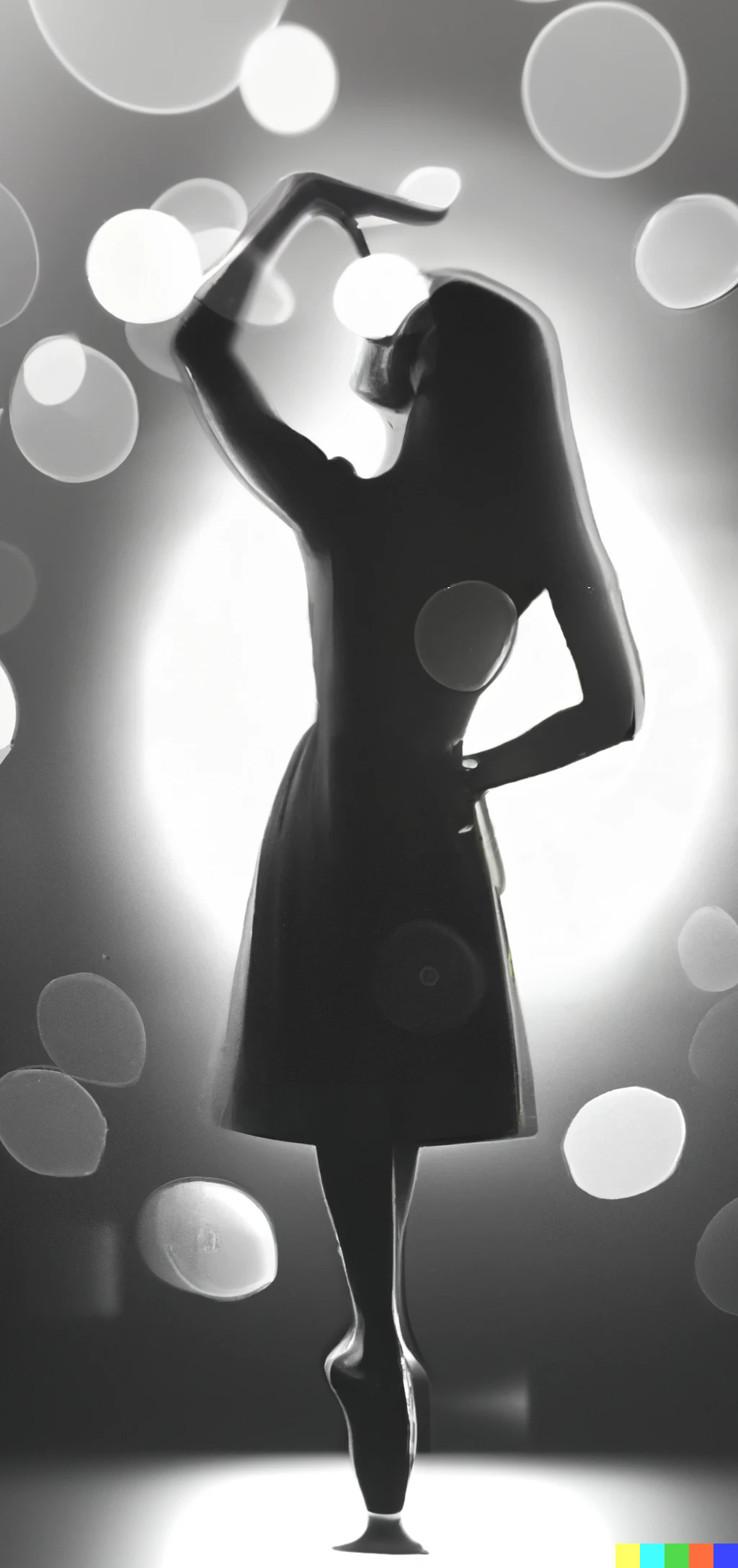 DALL·E 2022-09-29 12.35.47 - black and white image of backlit ballet dancer on point, dramatic, ethereal, nuance, insinuation, studio lighting, bokeh.png