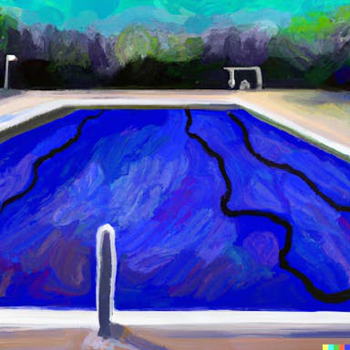 DALL·E 2022-08-04 18.05.24 - a painting of an empty pool, in the style of Edvard Munch.png