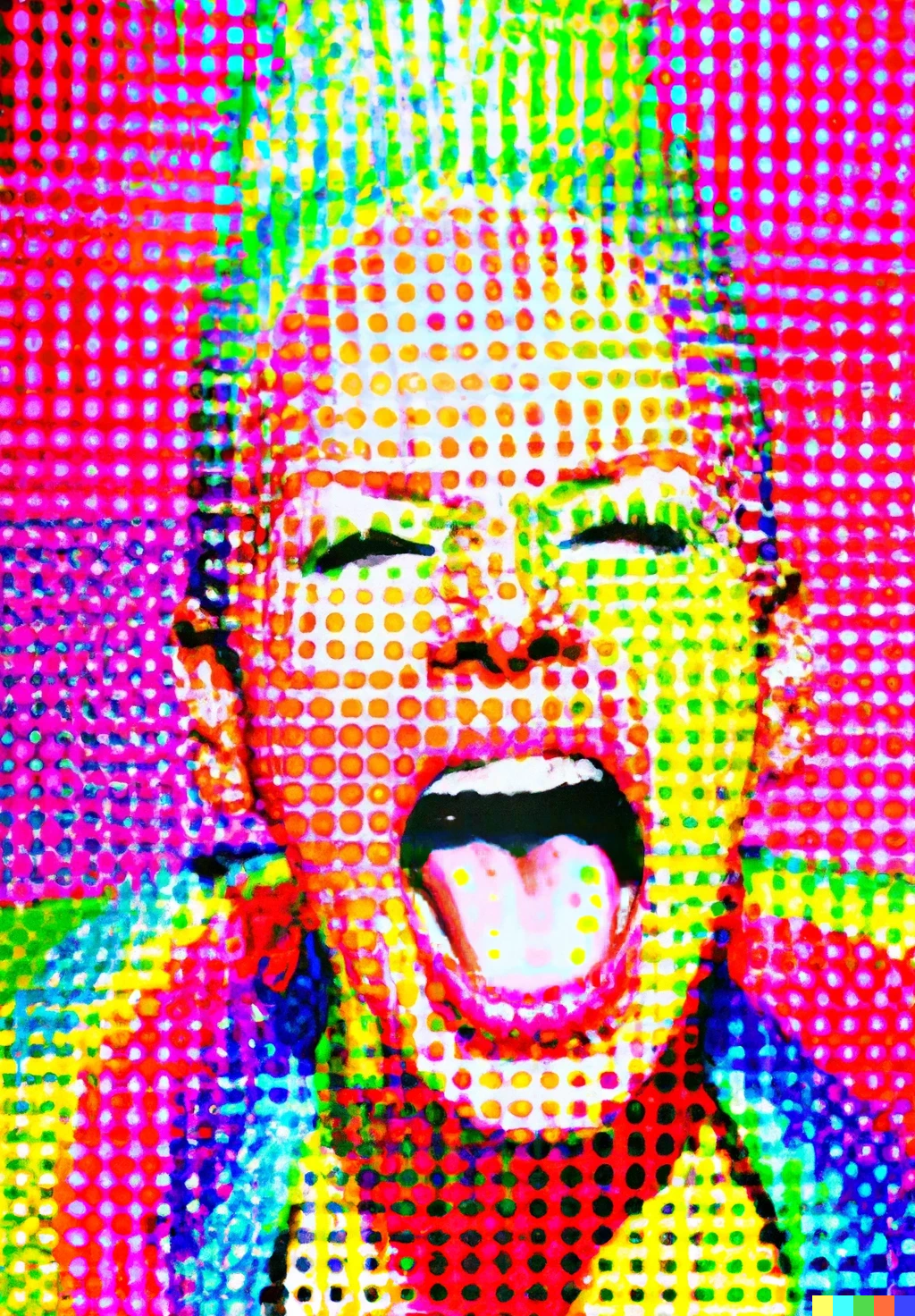 DALL·E 2022-10-28 23.39.00 - pointilist painting of tonugr, By Yayoi Kusama, high resolution.png