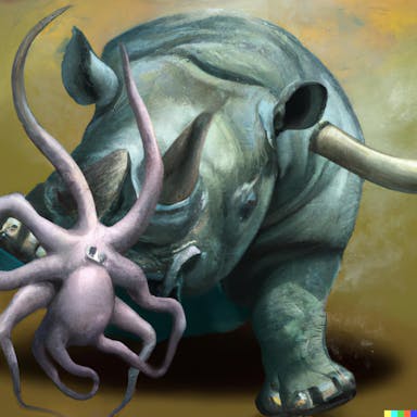 DALL·E 2022-08-04 23.49.51 - digital painting of a a rhino being dehorned by an octopus .png