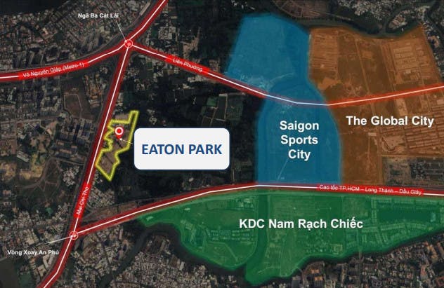 Vị trí dự án Eaton Park