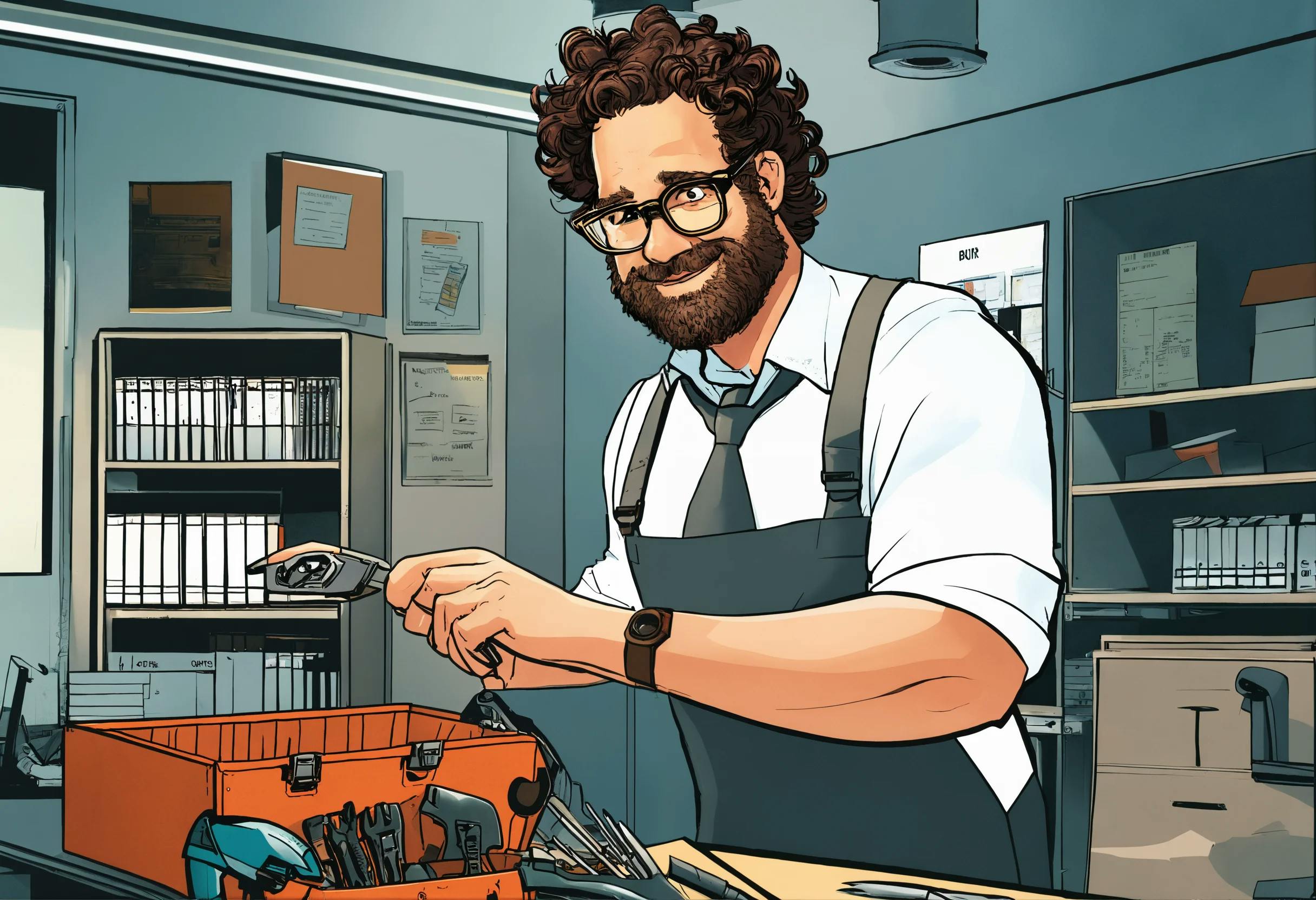 A happy middle aged business man with brown curly .jpg