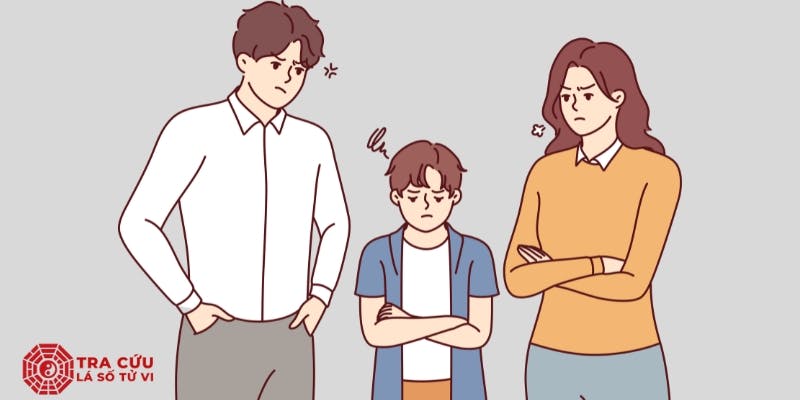 Sao Cự Môn tại cung Phụ mẫu chủ về sự xung khắc với cha mẹ