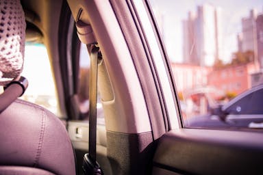 black and gray car door