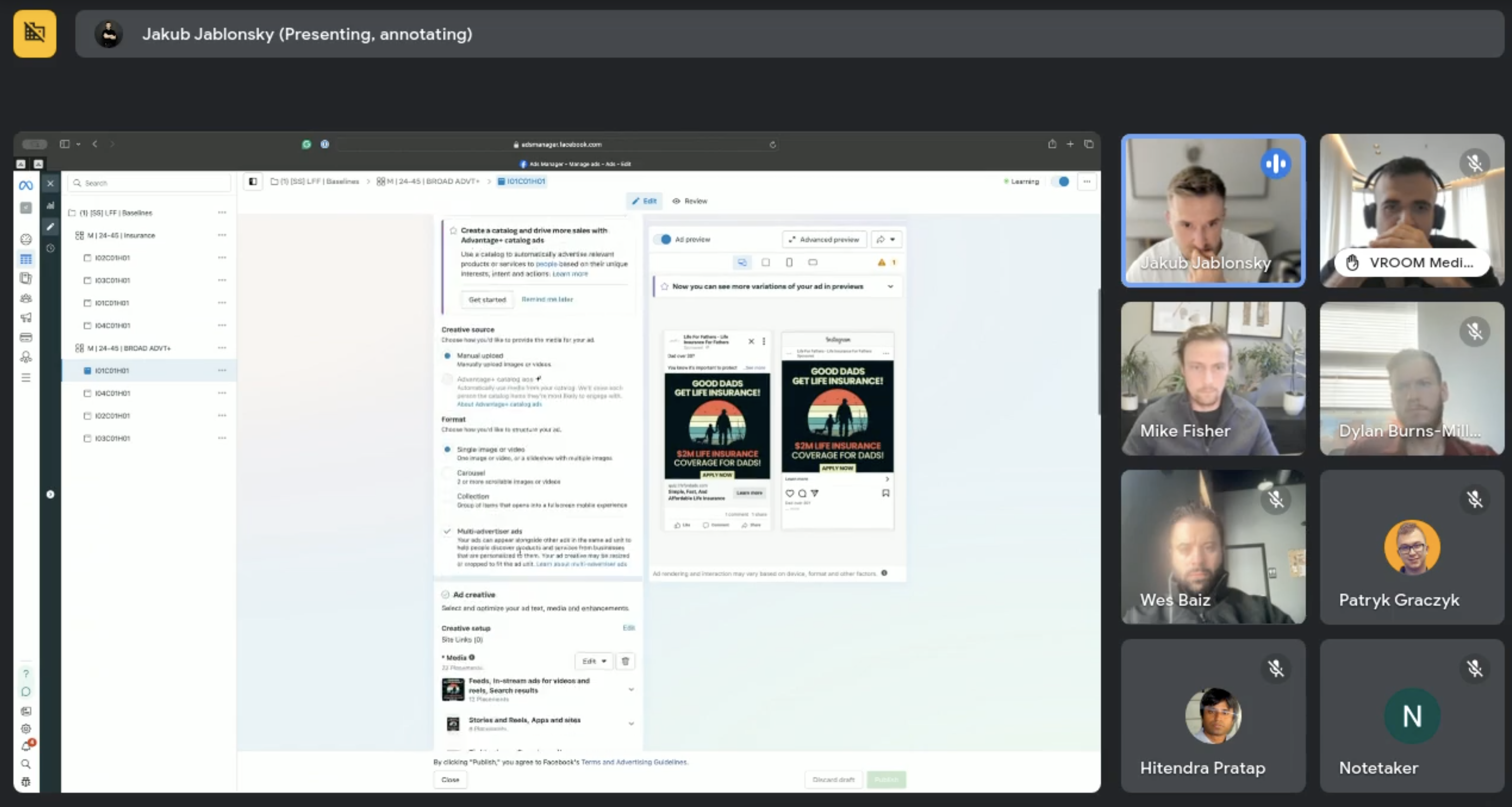 Call with Jakub (3-6 people)