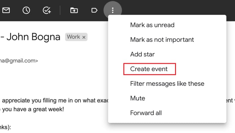 create event in gmail