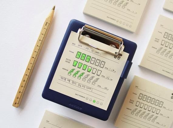 Today's Habit Tracker Memo Pad _ Water _ Stretch _ Health _ Checklist _ Colorful Notepads _ Notepad _ Memo Pad _ Stationery _ Scrapbooking.jpg