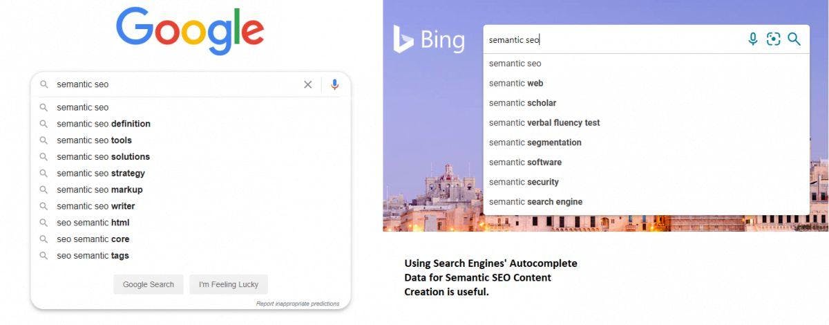 Autocomplete and Semantic SEO
