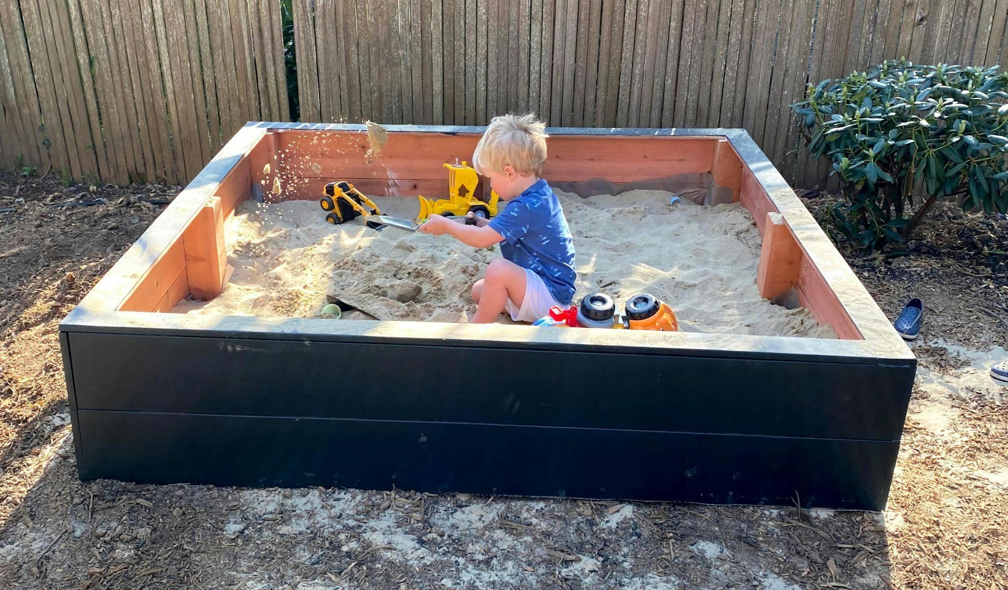 How to Build a DIY Kids Sandbox [+Pictures] · How to Build a DIY Kids