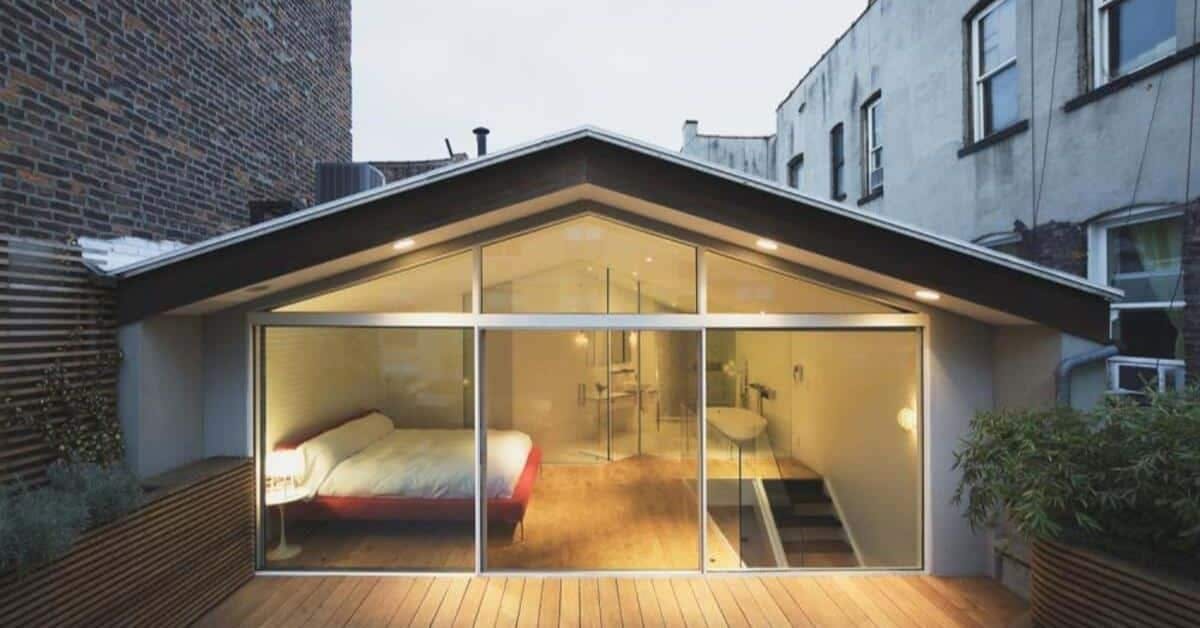 Mẫu nhà lắp ghép sân thượng cực độc lạ với hình khối phá cách