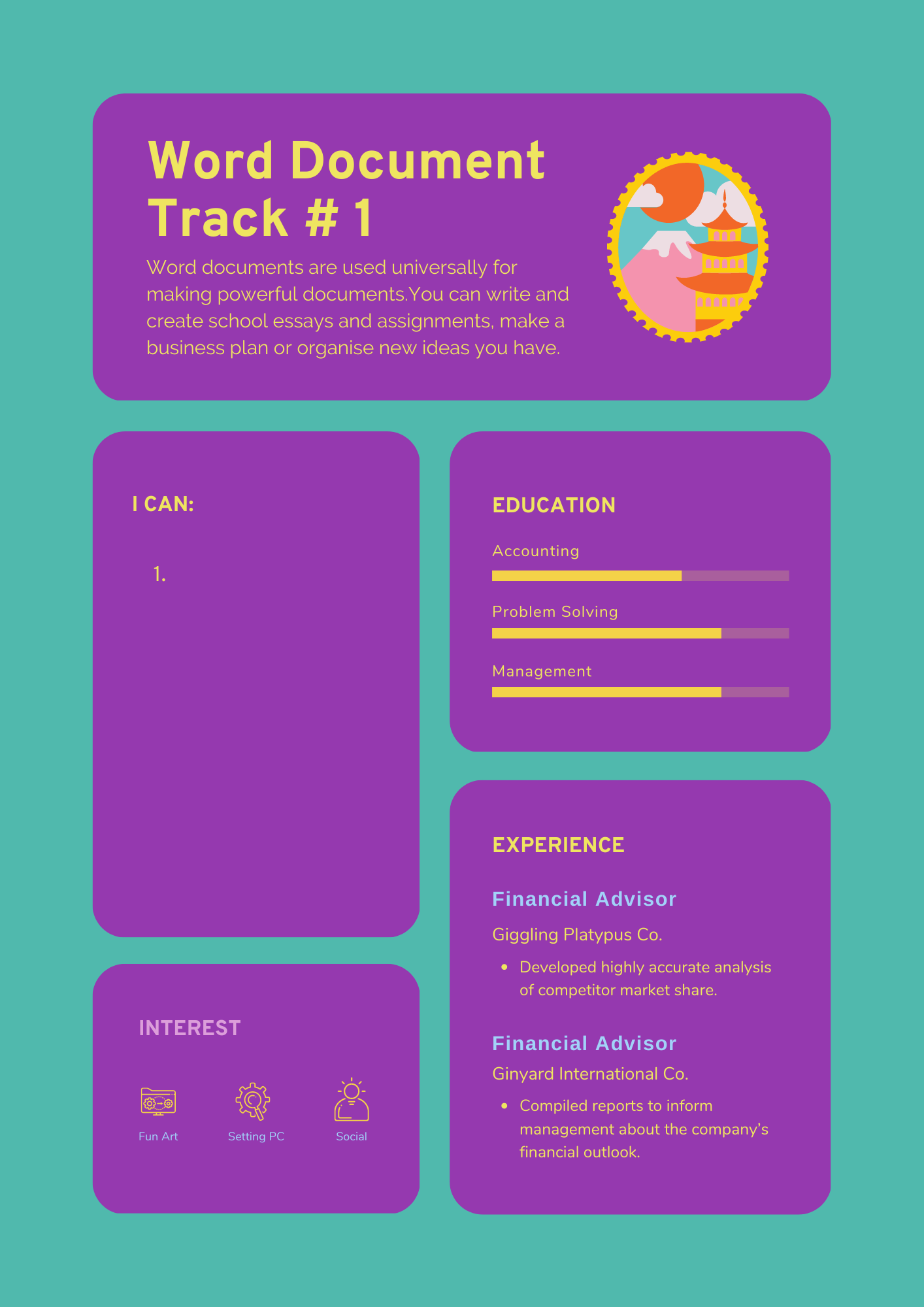 Green Modern Financial Advisor Resume Curriculum Vitae.png